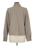 Shein Houndstooth Brown Long Sleeve Blouse Size M - photo 2