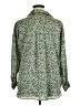 Zara Animal Print Green Long Sleeve Blouse Size XL - photo 2