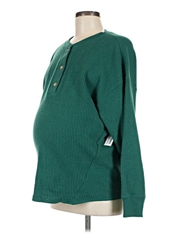 Old Navy - Maternity Long Sleeve Henley (view 1)