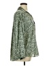 Zara Animal Print Green Long Sleeve Blouse Size XL - photo 4