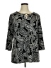 Tacera Paisley Black 3/4 Sleeve Blouse Size XL - photo 1