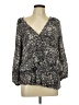 Joie Gray 3/4 Sleeve Blouse Size L - photo 1