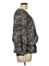Joie Gray 3/4 Sleeve Blouse Size L - photo 4