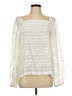 Ann Taylor Ivory Long Sleeve Blouse Size L - photo 1