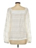 Ann Taylor Ivory Long Sleeve Blouse Size L - photo 2