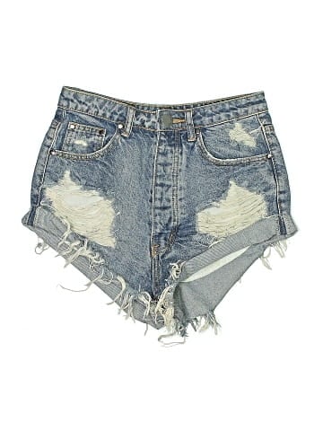 Signature 8 Denim Shorts (view 1)