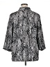 Investments 100% Polyester Animal Print Silver 3/4 Sleeve Blouse Size 1X - photo 2