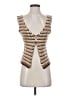 Et Clet Brown Sleeveless Blouse Size S - photo 1