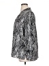 Investments 100% Polyester Animal Print Silver 3/4 Sleeve Blouse Size 1X - photo 5