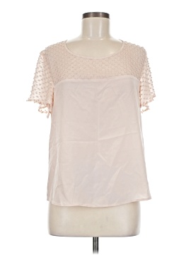 Amour Vert Short Sleeve Silk Top