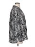 Investments 100% Polyester Animal Print Silver 3/4 Sleeve Blouse Size 1X - photo 4
