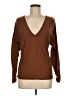 Open Edit Brown Long Sleeve Top Size M - photo 1