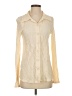 MNG Ivory Long Sleeve Blouse Size 4 - photo 1