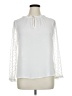 HD in Paris 100% Polyester White Long Sleeve Blouse Size 12 - photo 1