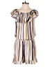 Kori America 100% Rayon Stripes Ivory Romper Size M - photo 1