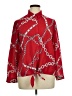 Susan Graver Red Long Sleeve Blouse Size 10 - photo 1