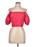 Sim & Sam Pink Red Short Sleeve Top Size L - photo 1