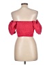Sim & Sam Pink Red Short Sleeve Top Size L - photo 2