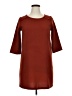 Everly 100% Polyester Solid Burgundy Casual Dress Size L - photo 1