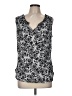 Daisy Fuentes 100% Polyester Silver Sleeveless Blouse Size M - photo 1