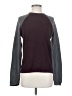 Theory Color Block Burgundy Pullover Sweater Size S - photo 1