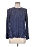 J.Crew Polka Dots Blue Long Sleeve Blouse Size M - photo 1