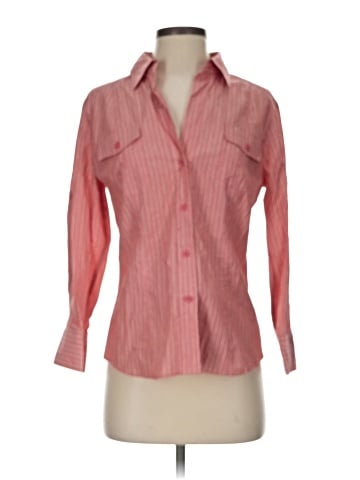 New York & Company 3/4 Sleeve Button-Down Shirt (view 1)