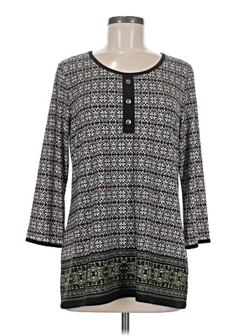 Christopher & Banks 3/4 Sleeve Blouse (view 1)