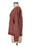 Nic + Zoe Tweed Burgundy Pullover Sweater Size M - photo 5