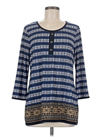 Christopher & Banks 3/4 Sleeve Blouse (view 1)
