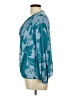 Gallery 100% Viscose Teal Long Sleeve Blouse Size UK 12 / US 8 - photo 5