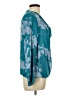 Gallery 100% Viscose Teal Long Sleeve Blouse Size UK 12 / US 8 - photo 4