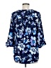Croft & Barrow Blue 3/4 Sleeve Blouse Size M - photo 2