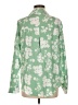 Unbranded 100% Polyester Floral Green Long Sleeve Blouse Size M - photo 2