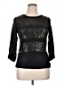 L'Agence 100% Silk Black 3/4 Sleeve Top Size XL (4) - photo 1
