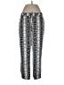 Express Outlet 100% Polyester Print Silver Casual Pants Size L - photo 1