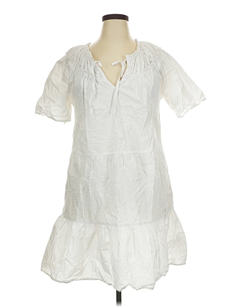 Pre-owned Kensie Casual Dress In White