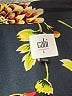 CAbi 100% Polyester Floral Black Long Sleeve Blouse Size L - photo 7