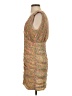 Zara 100% Polyester Paisley Tan Cocktail Dress Size S - photo 5