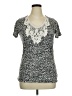 Merona Silver Short Sleeve Top Size XL - photo 1