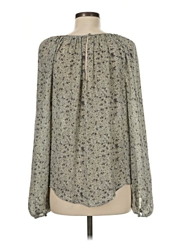 Elizabeth and James Long Sleeve Silk Top (view 2)