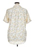 Unbranded 100% Polyester Floral Yellow Short Sleeve Blouse Size XL - photo 2