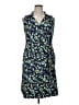 Talbots Print Blue Casual Dress Size 1X - photo 1