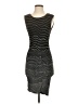 BCBGMAXAZRIA Stripes Gray Cocktail Dress Size S - photo 1