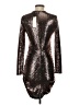 L'Agence Metallic Silver Cocktail Dress Size Med (2) - photo 2