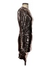 L'Agence Metallic Silver Cocktail Dress Size Med (2) - photo 4