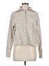 William Rast Metallic Silver Pullover Sweater Size M - photo 1