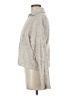 William Rast Metallic Silver Pullover Sweater Size M - photo 5