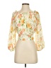 Flying Tomato 100% Polyester Yellow 3/4 Sleeve Blouse Size S - photo 1