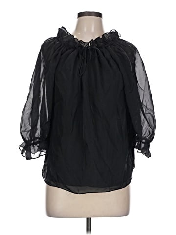 Flores & Flores 3/4 Sleeve Silk Top (view 1)